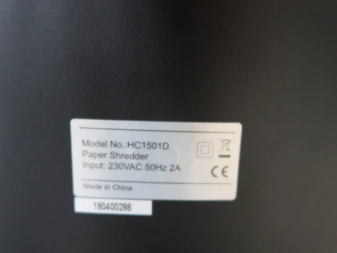 Billede 2 - Makulator HC1501D