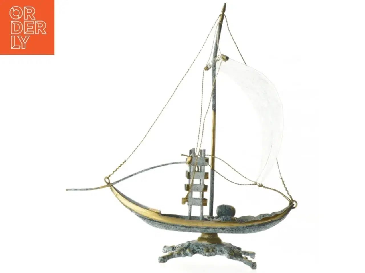 Billede 1 - Dekorativt sejlskib (str. 23,5x24,5 cm)