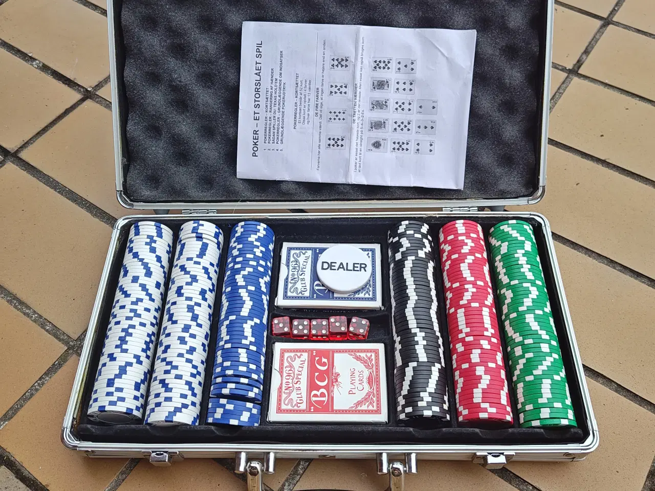 Billede 1 - Poker Sæt i kuffert