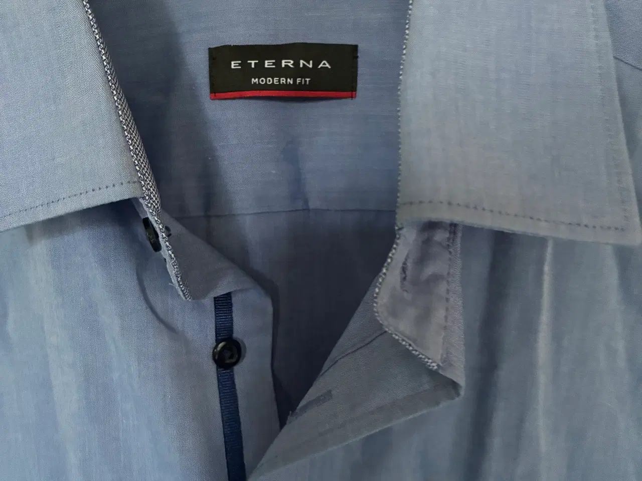 Billede 2 - Herre skjorte “Eterna” lys blå