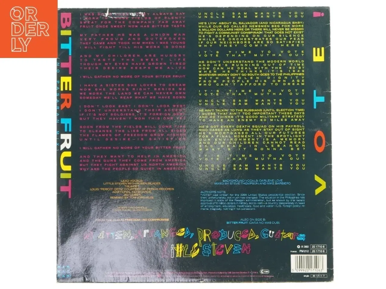 Billede 3 - Little Steven - Bitter Fruit vinyl fra Little Steven