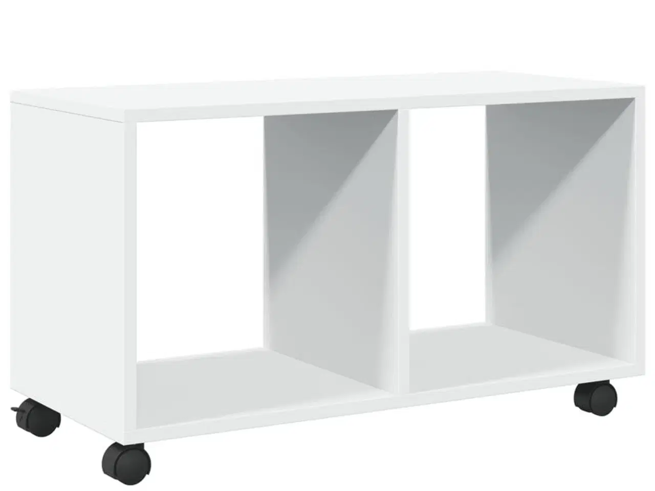 Billede 7 - Rullebord 72x33x42,5 cm konstrueret træ hvid