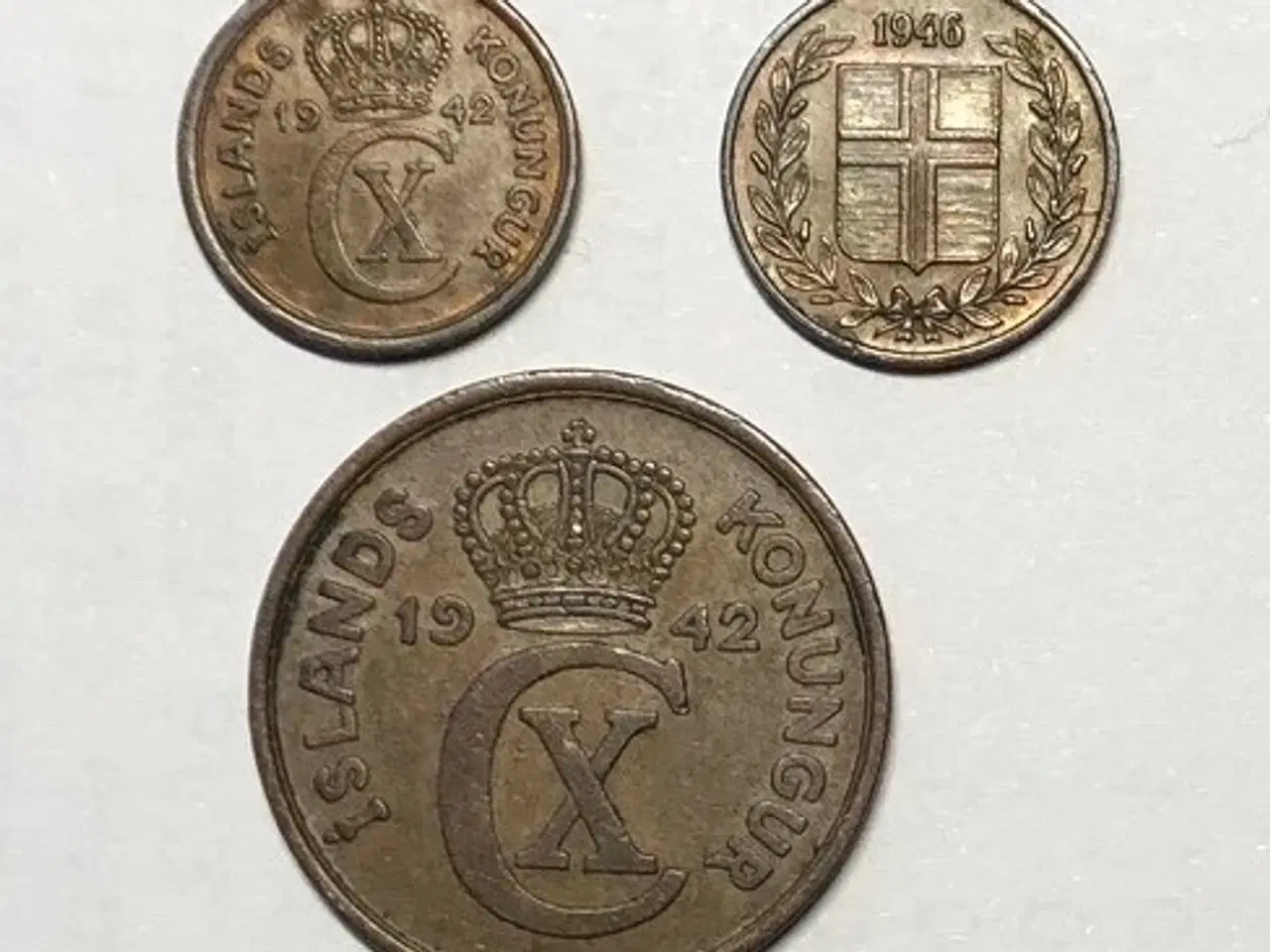 Billede 1 - Islandske mønter, pæne