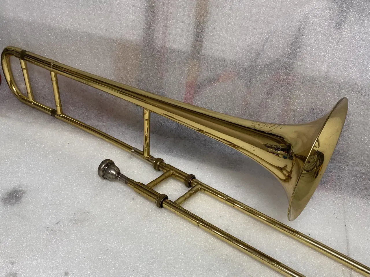 Billede 1 - Engelsk tenorbasun – Markis De Luxe (pæn stand)