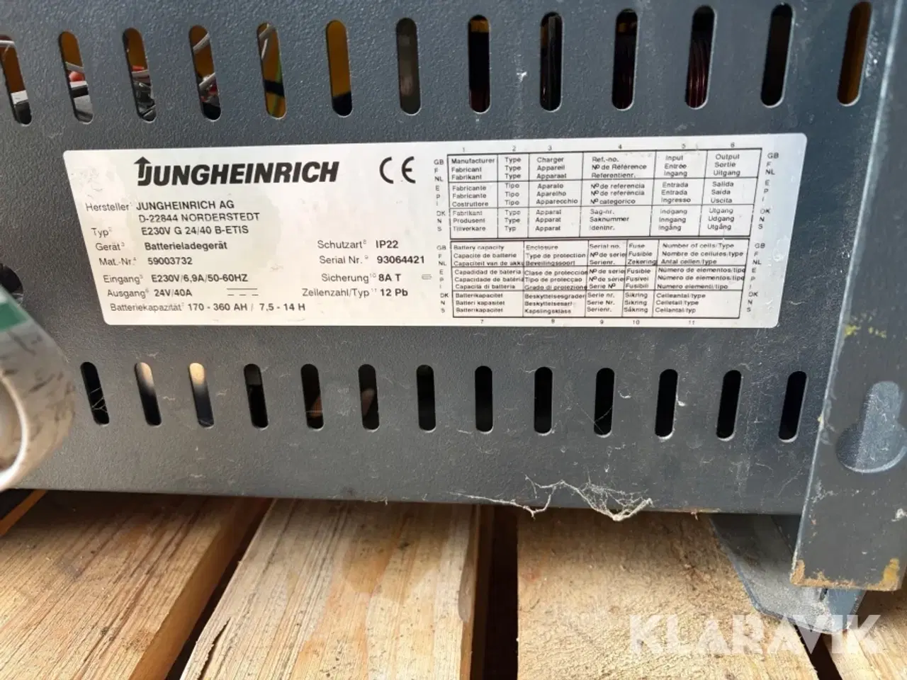 Billede 5 - Batterioplader Jungheinrich Timetronic ECO til elektrisk truck og palleløfter