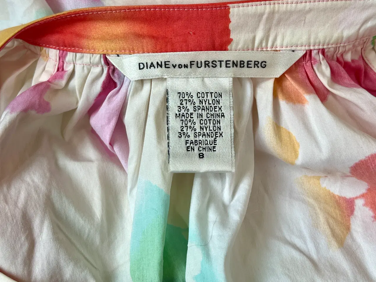 Billede 6 - Diane von Furstenberg, mønstret bluse, str 38