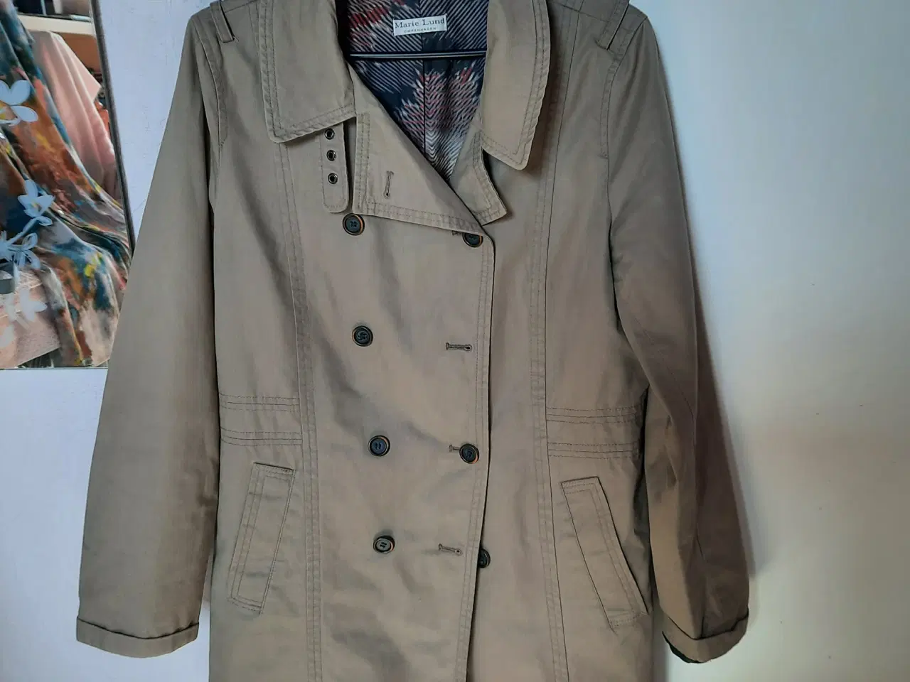 Billede 1 - Trenchcoat jakke, khaki farve