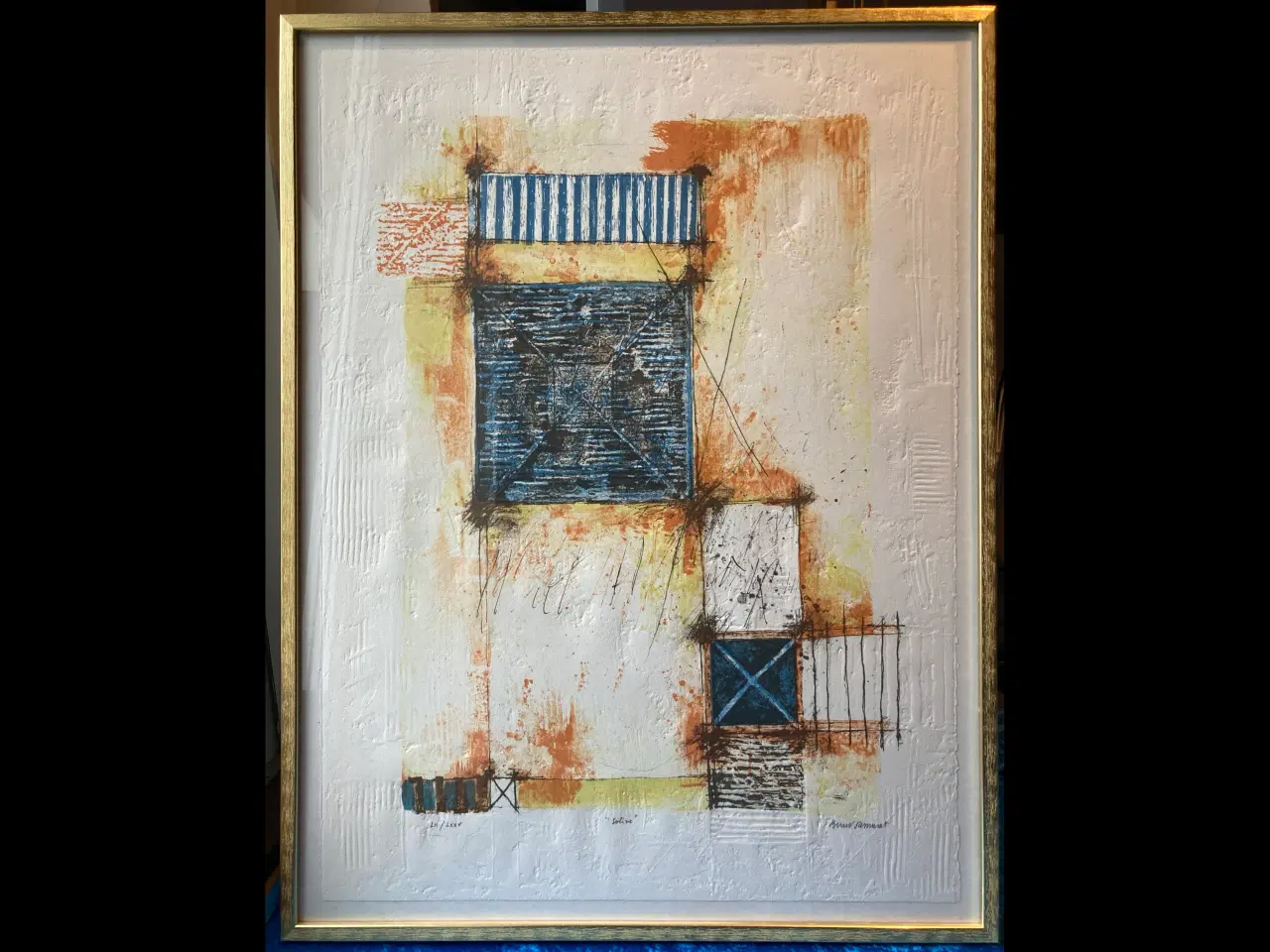 Billede 1 - Litografi af Bernhard Remusat (f. 1953) sælges