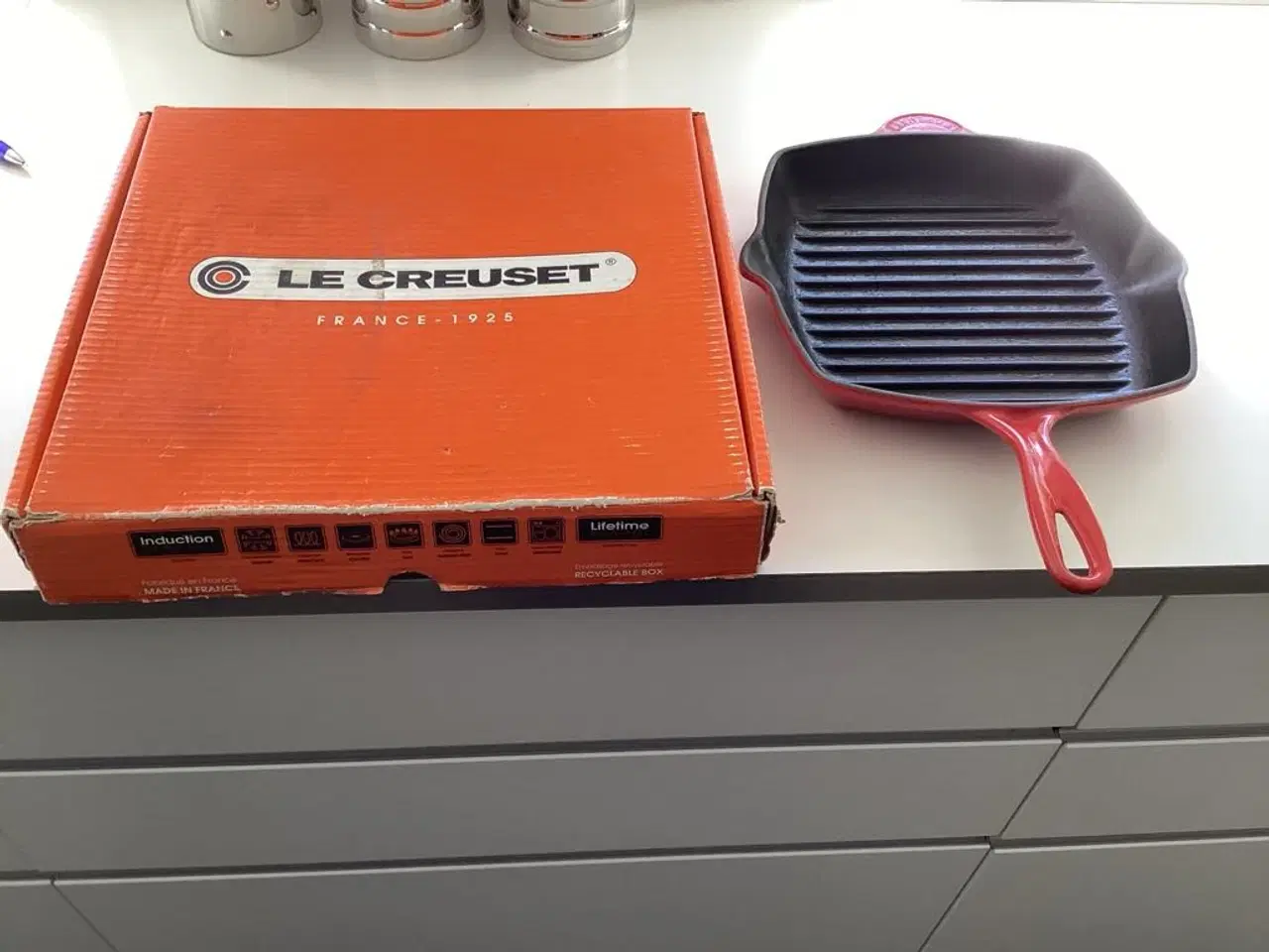 Billede 4 - Pæn og velholdt Le Creuset støbejerns grillpande
