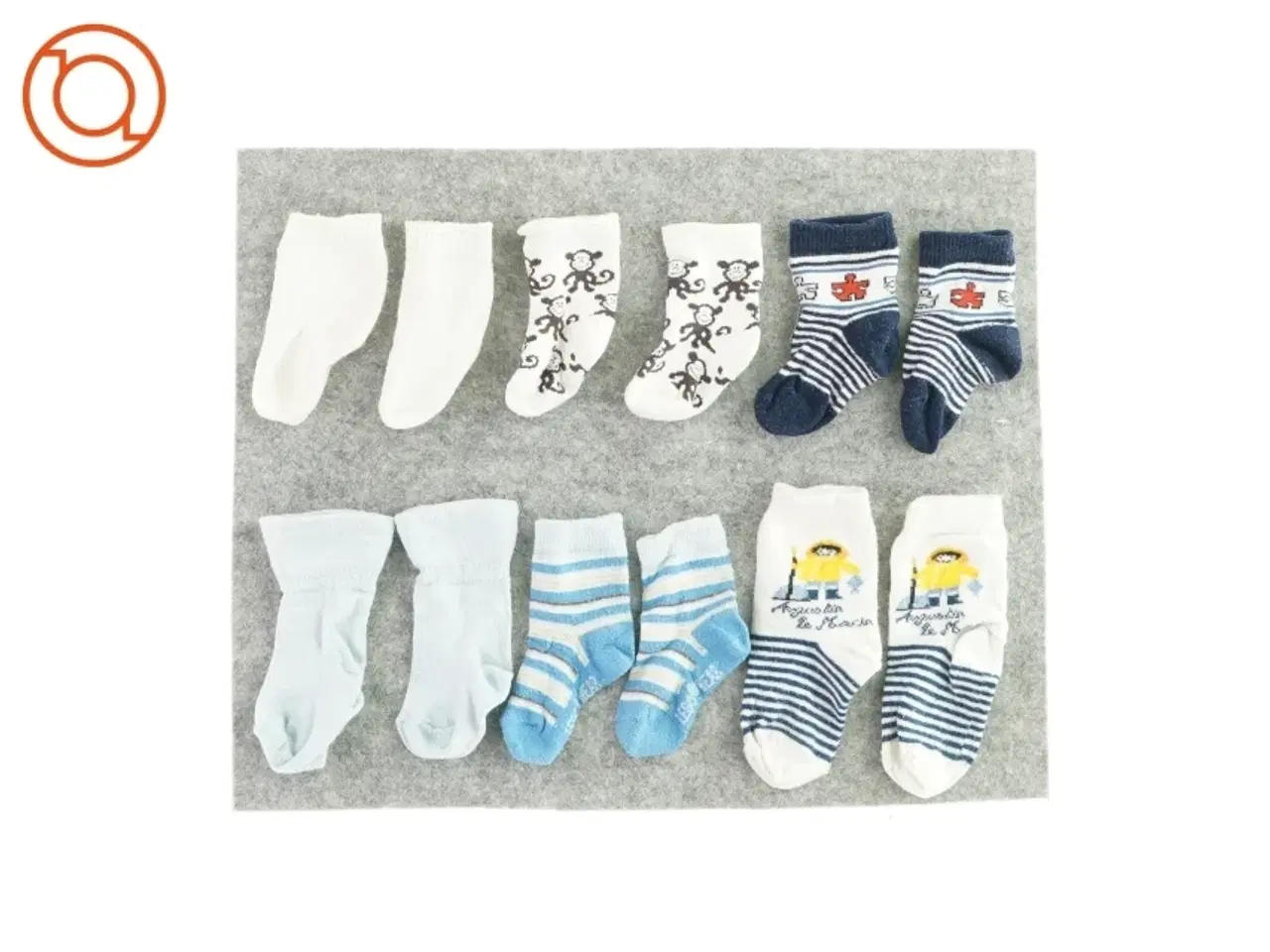 Billede 1 - 6 forskellige par strømper (str. 0 til ca. 6 måneder)