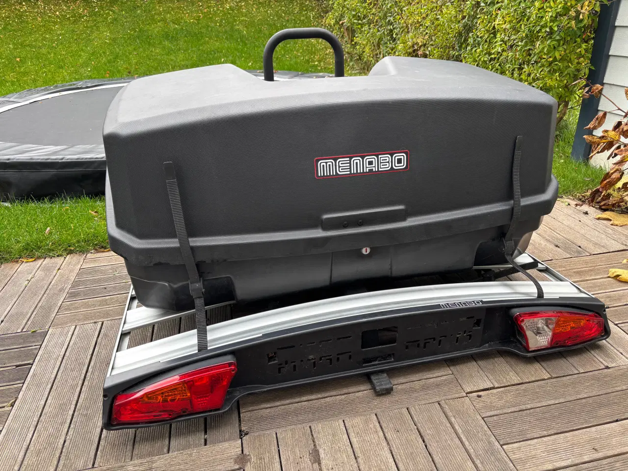 Billede 3 - UDLEJES - Menabo cykelholder + bagageboks