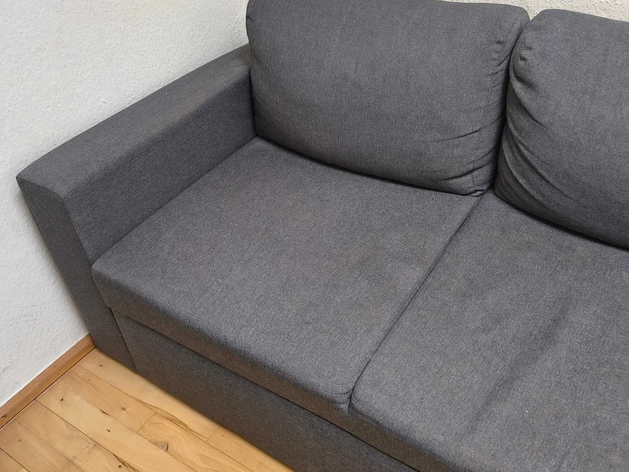 Billede 4 - Grå chaiselong sofa med opbevaring. 