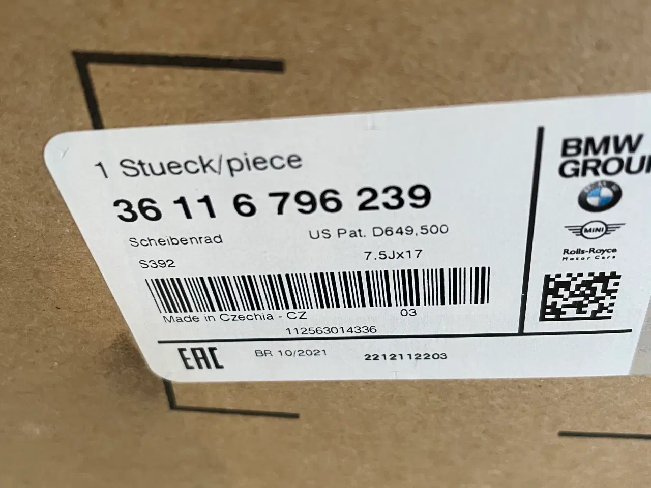 Billede 2 - BMW fælg 17”
