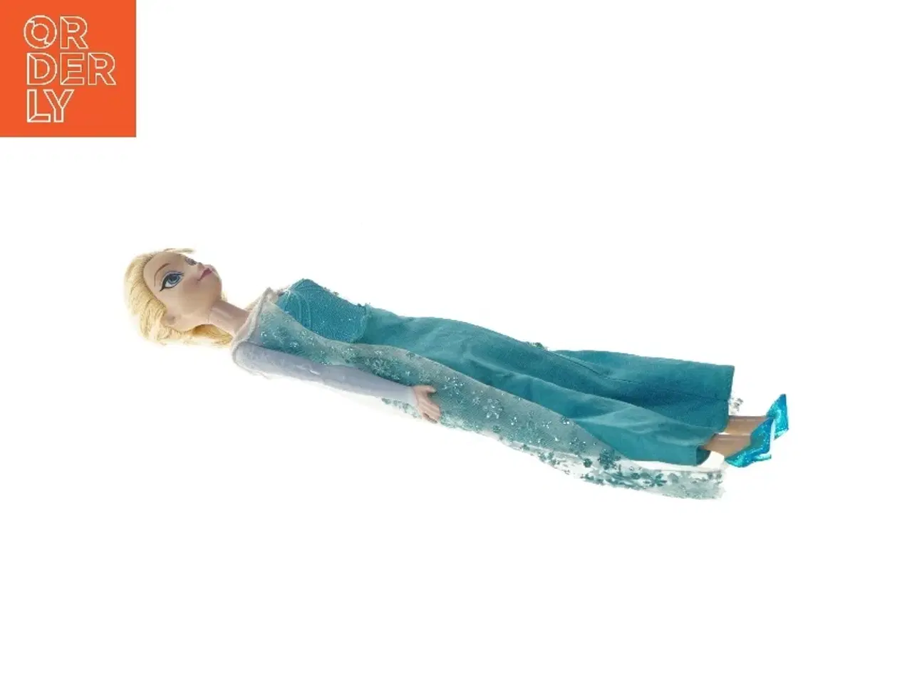 Billede 3 - Dukke med blå kjole fra Disney (str. 30 cm)