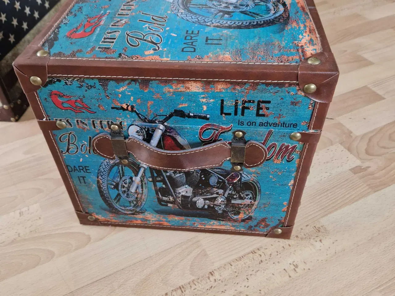 Billede 3 - Opbevaringskasse/kuffert I vintagestil