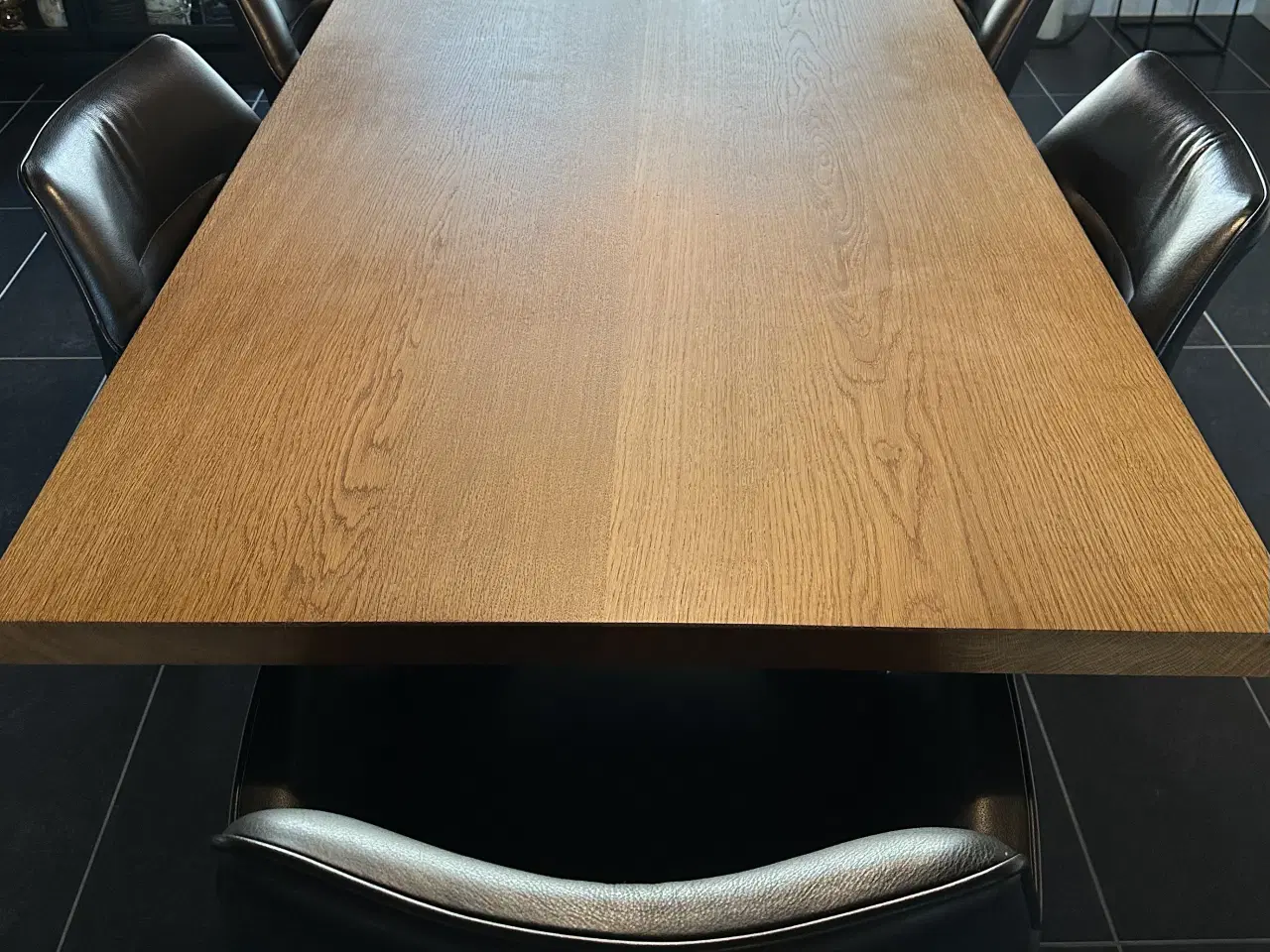 Billede 1 - Spisebordsstole i læder