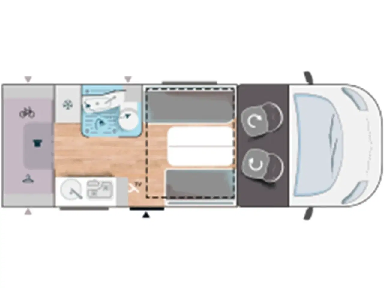 Billede 40 - 2024 - Chausson X650 Exclusive line   Camper med stor Lounge og siddegruppe, 9-trins automatgear, sænkeseng, stor garage, specialfælge, Artic, Connect- og X-tilbehørspakke ,