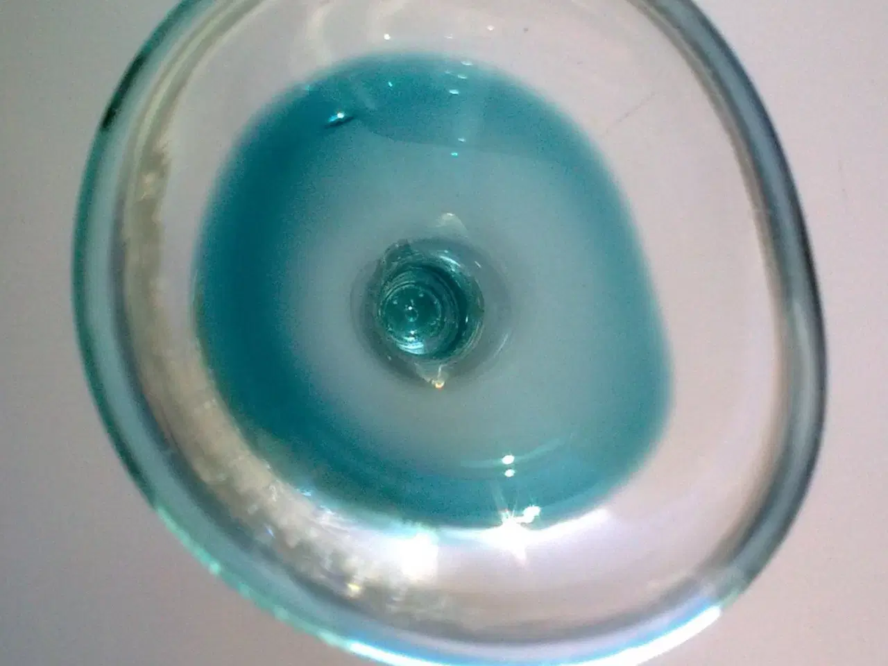 Billede 5 - Lyseblå glas retro +5 forskellige + luftbobler 