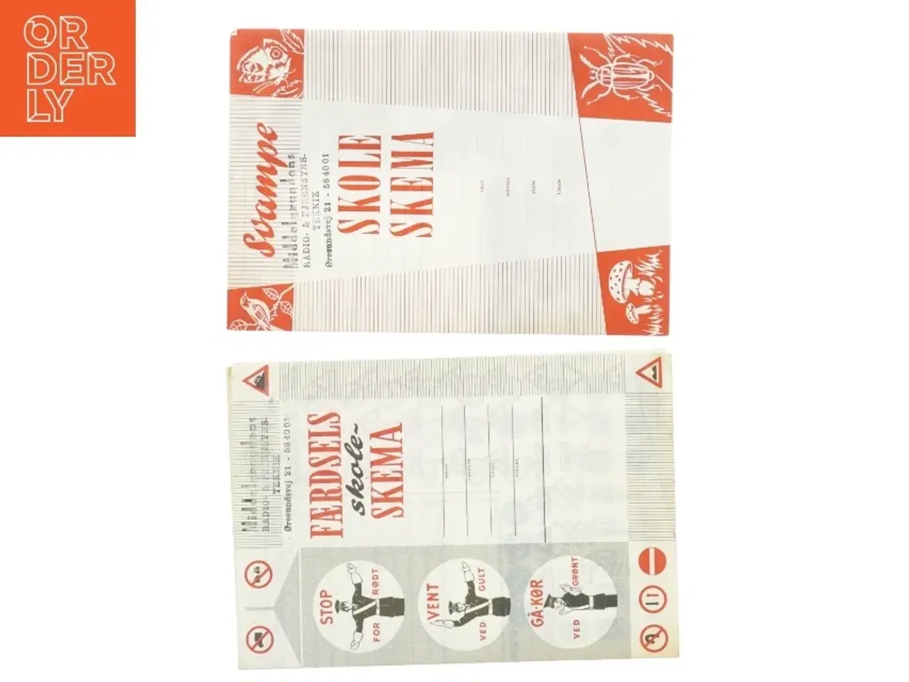 Billede 3 - Vintage Skoleskema Plakater (str. 21x14 cm)
