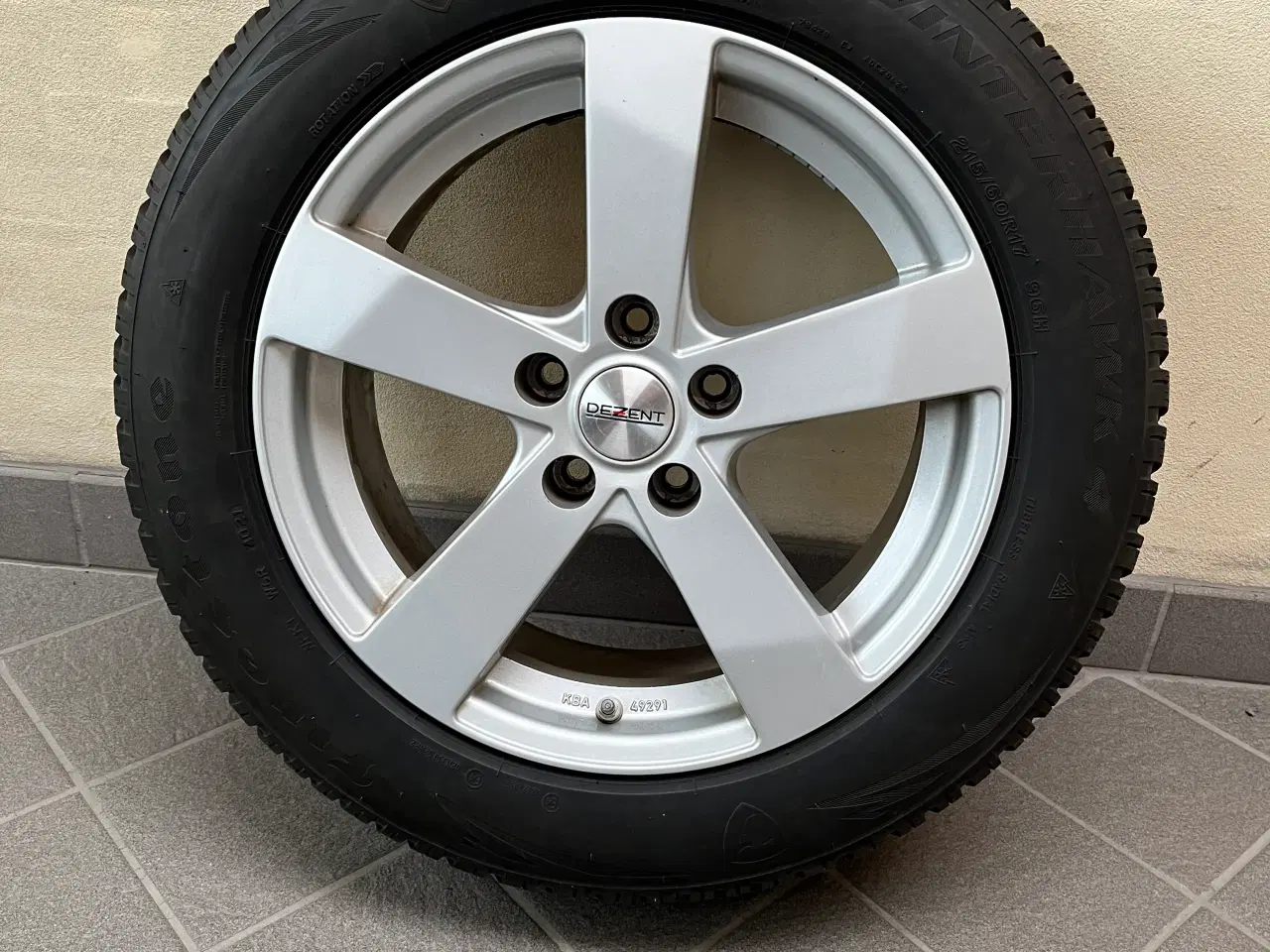 Billede 3 - 4 alufælge med vinterdæk, 17"