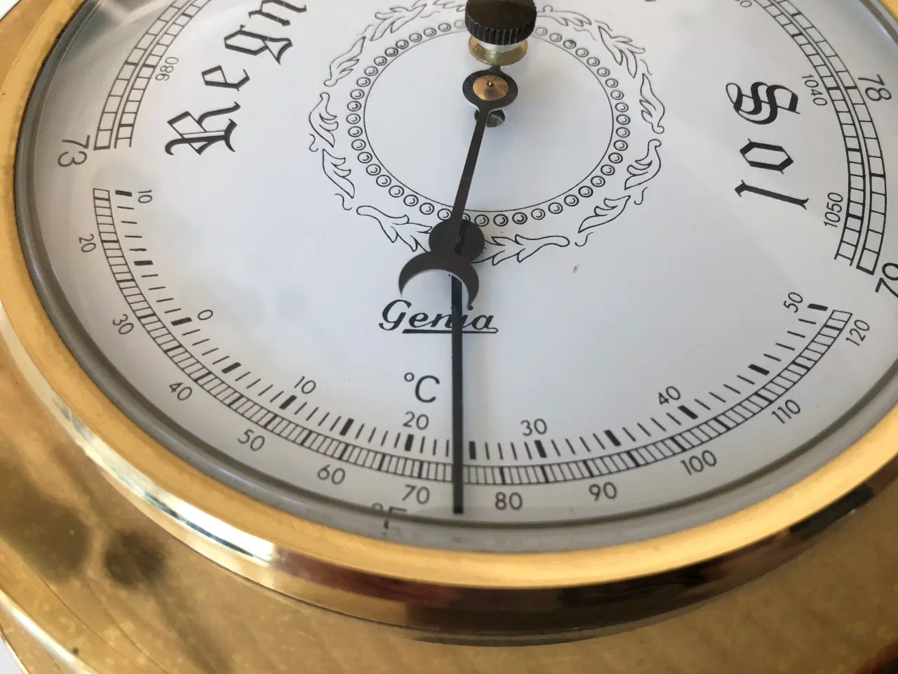 Billede 6 - Genia skibsbarometer i messing