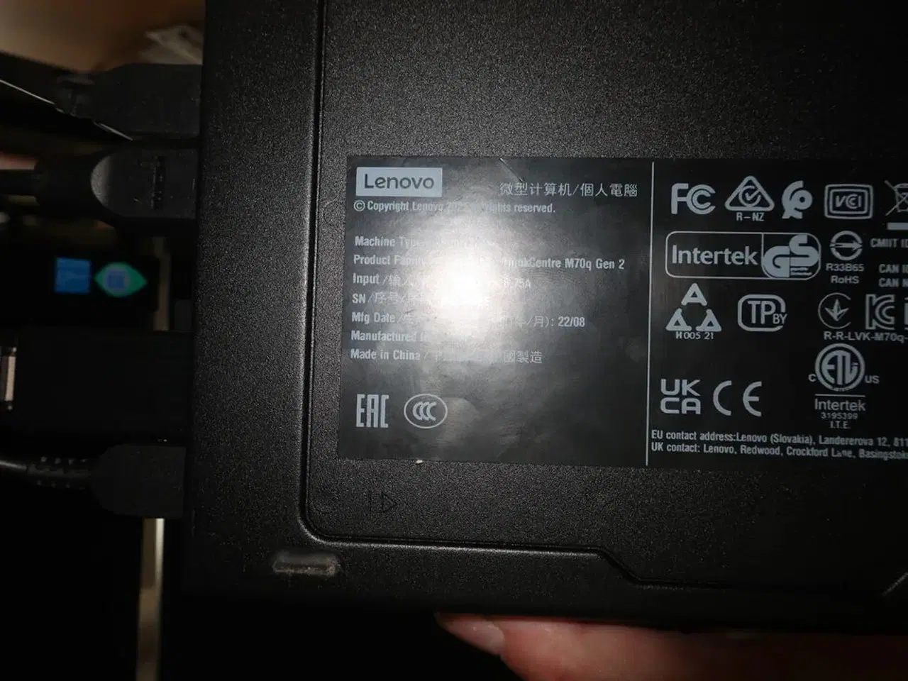Billede 9 - 2 stk. skærme SAMSUNG F27T450FQR / computer LENOVO 11MY Intel core I7 m.m.