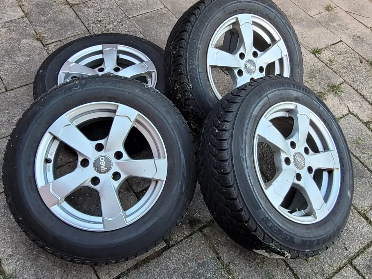 Billede 1 - Alufælge med vinterdæk