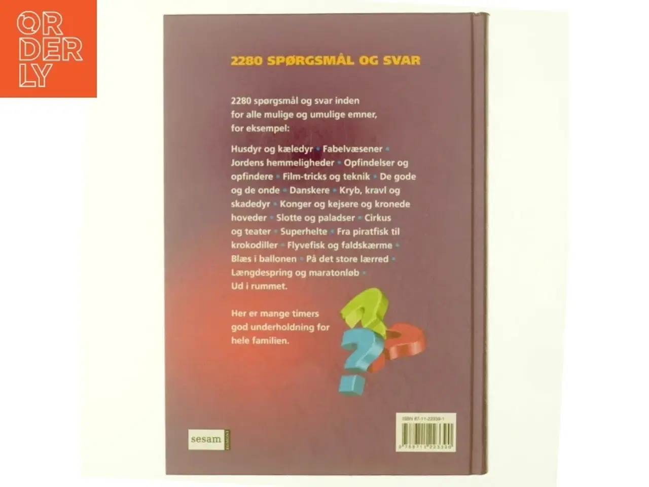 Billede 3 - Ved du det? : 2280 spørgsmål og svar : quiz for hele familien (2280 spørgsmål) af Lars Thomas (Bog)