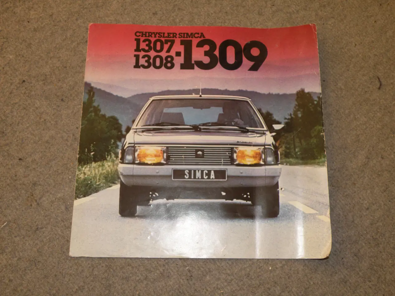 Billede 7 - SIMCA... 1307/09 inst.bog fin.. Brochure+reklamer
