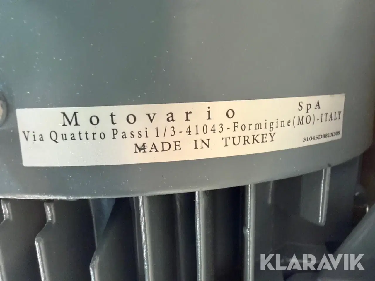 Billede 6 - Elmotor Motovario formentlig Motovario TS-serie