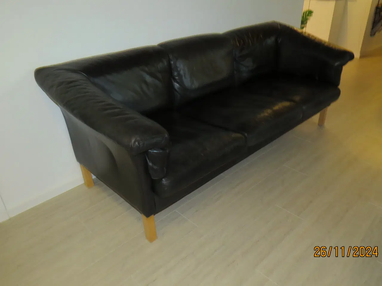 Billede 1 - Lædersofa