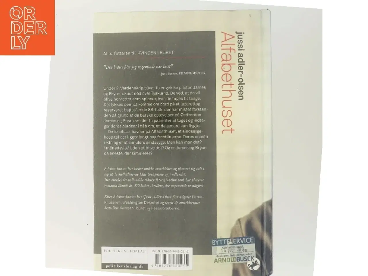 Billede 3 - Alfabethuset af Jussi Adler-Olsen (Bog)