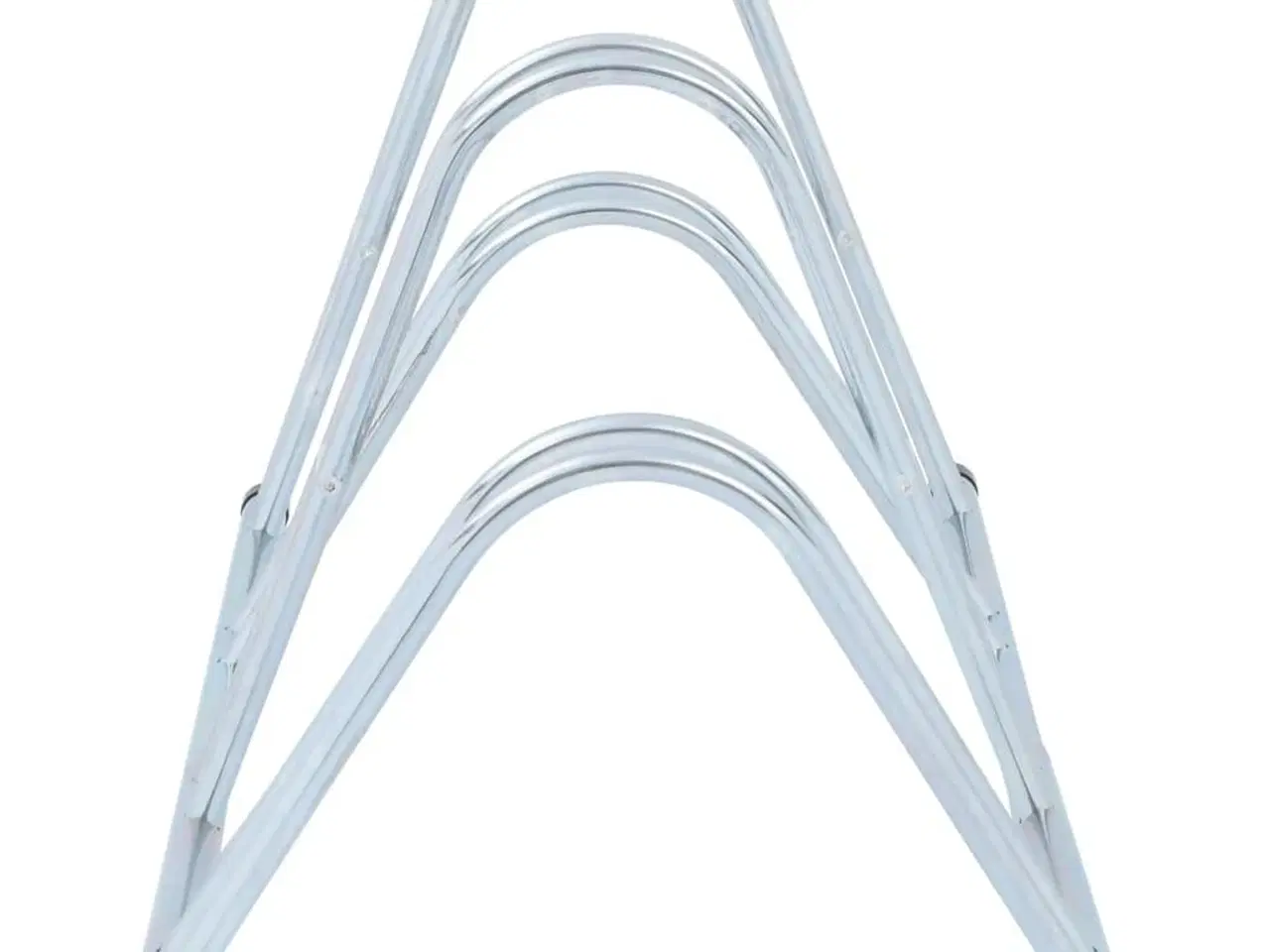 Billede 4 - Cykelstativ til 4 cykler fritstående galvaniseret stål