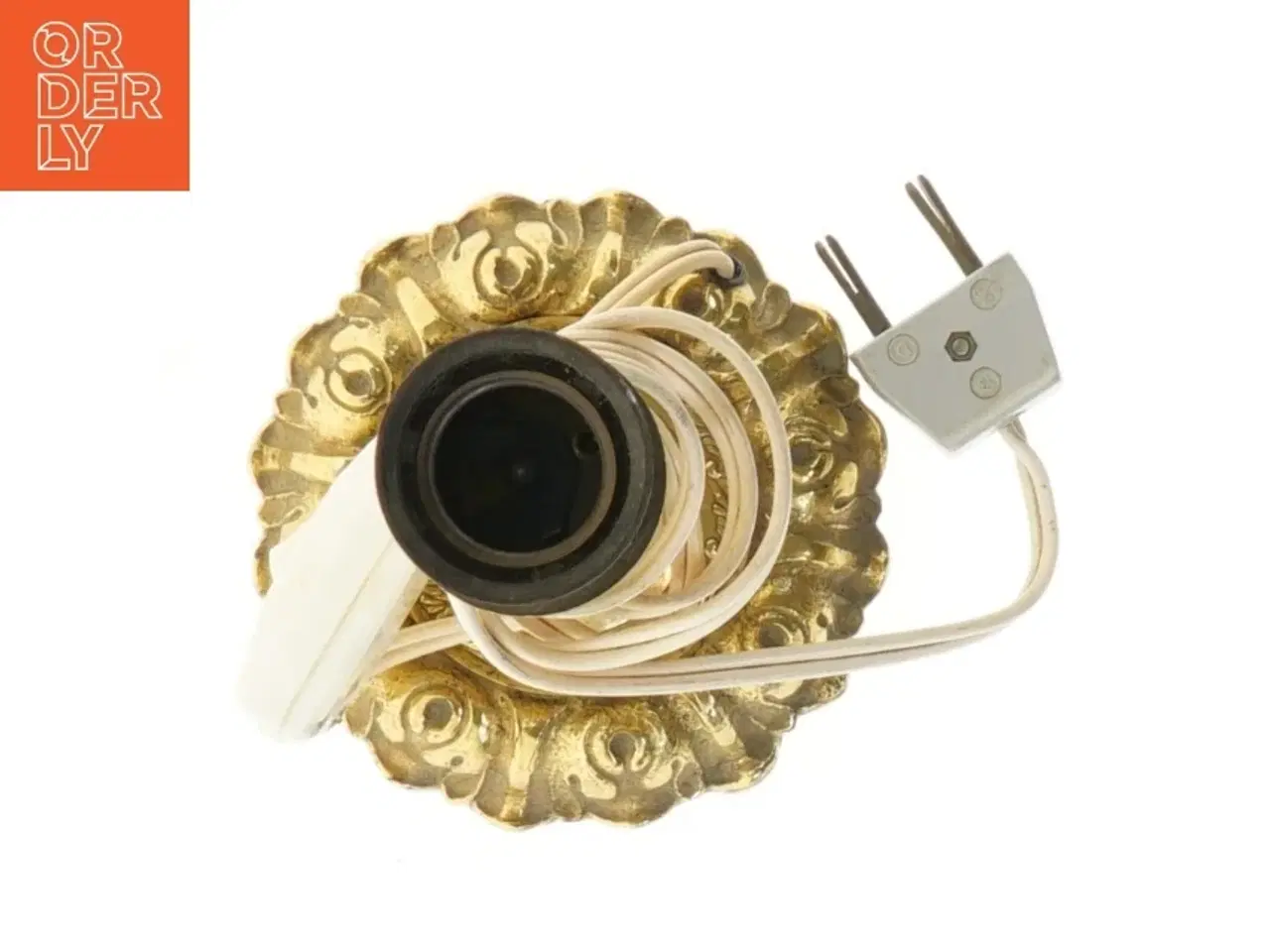 Billede 2 - Vintage guldfarvet bordlampe (str. 23x11 cm)