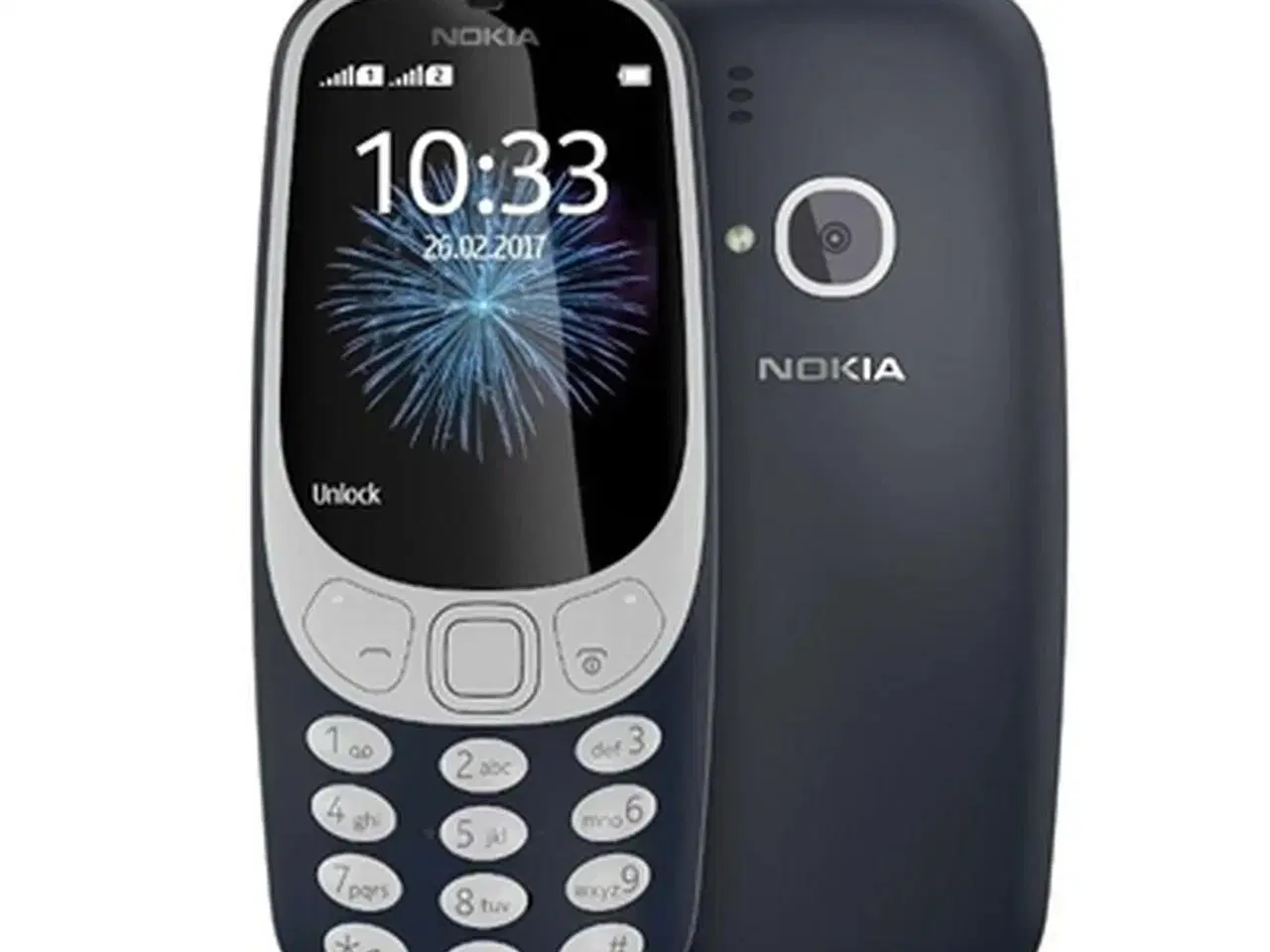 Billede 1 - Mobiltelefon til ældre mennesker Nokia 3310 2,4" Blå Blue 16 GB RAM