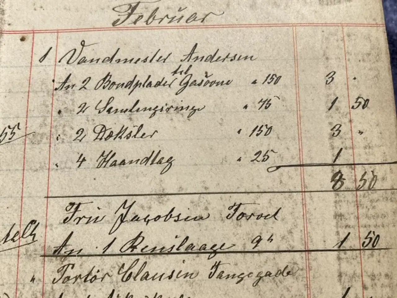 Billede 4 - Gammel kassebog fra 1896
