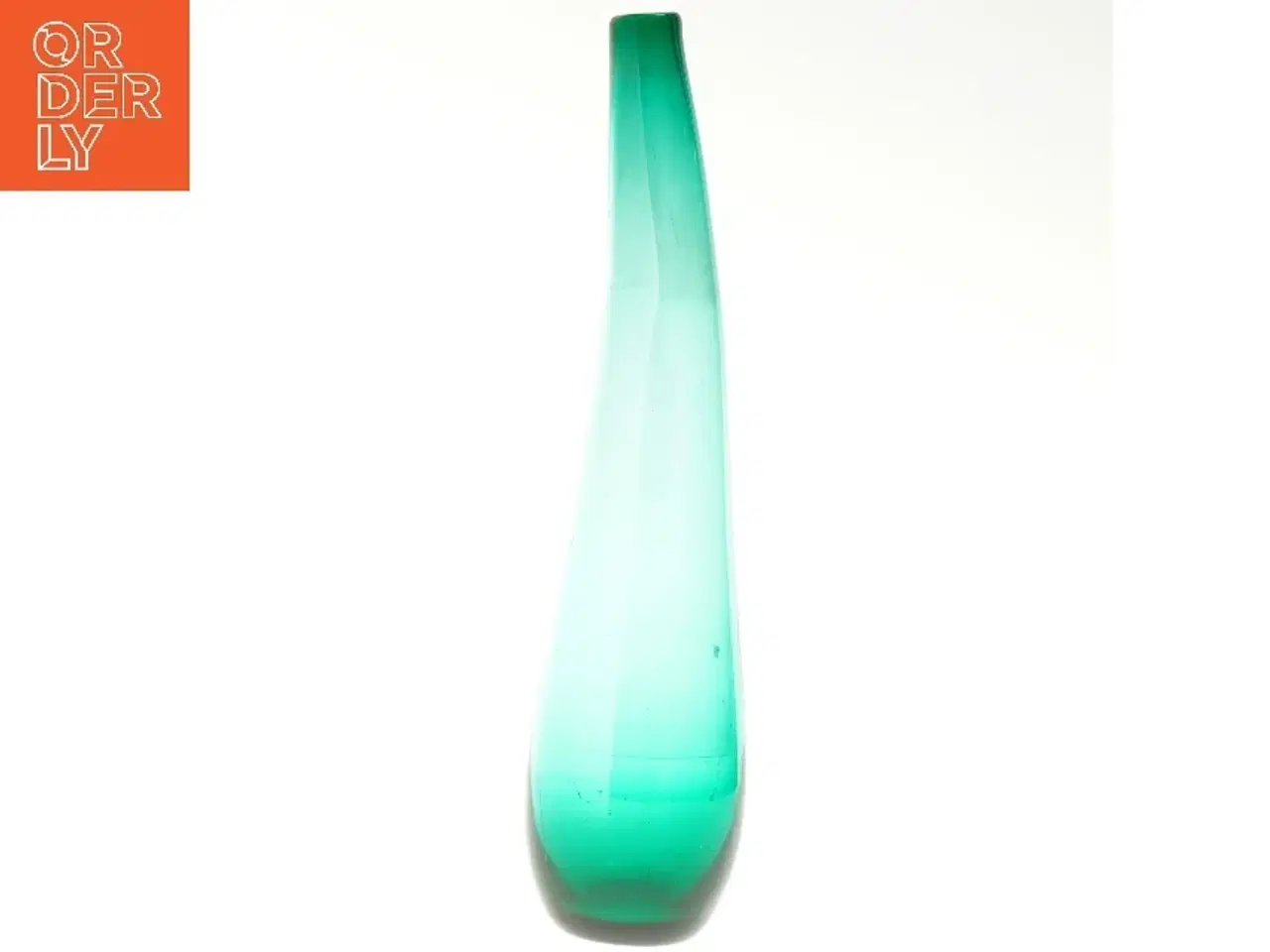 Billede 1 - Grøn glasvase (str. 33 cm)