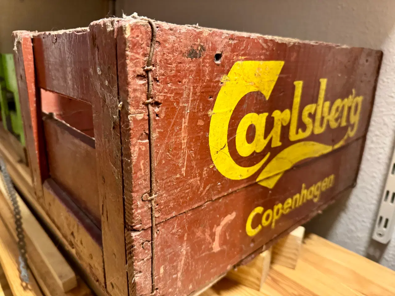 Billede 5 - Carlsberg, Aabybro Bryggeri, trækasse i grøn farve