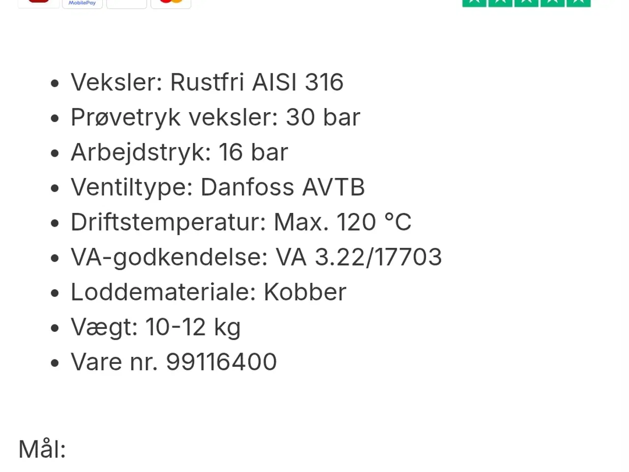 Billede 4 - Veksel varmer i kabinet, helt ny 
