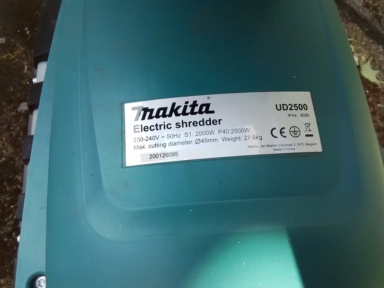 Billede 2 - KOMPOSTKVÆRN UD2500 Makita