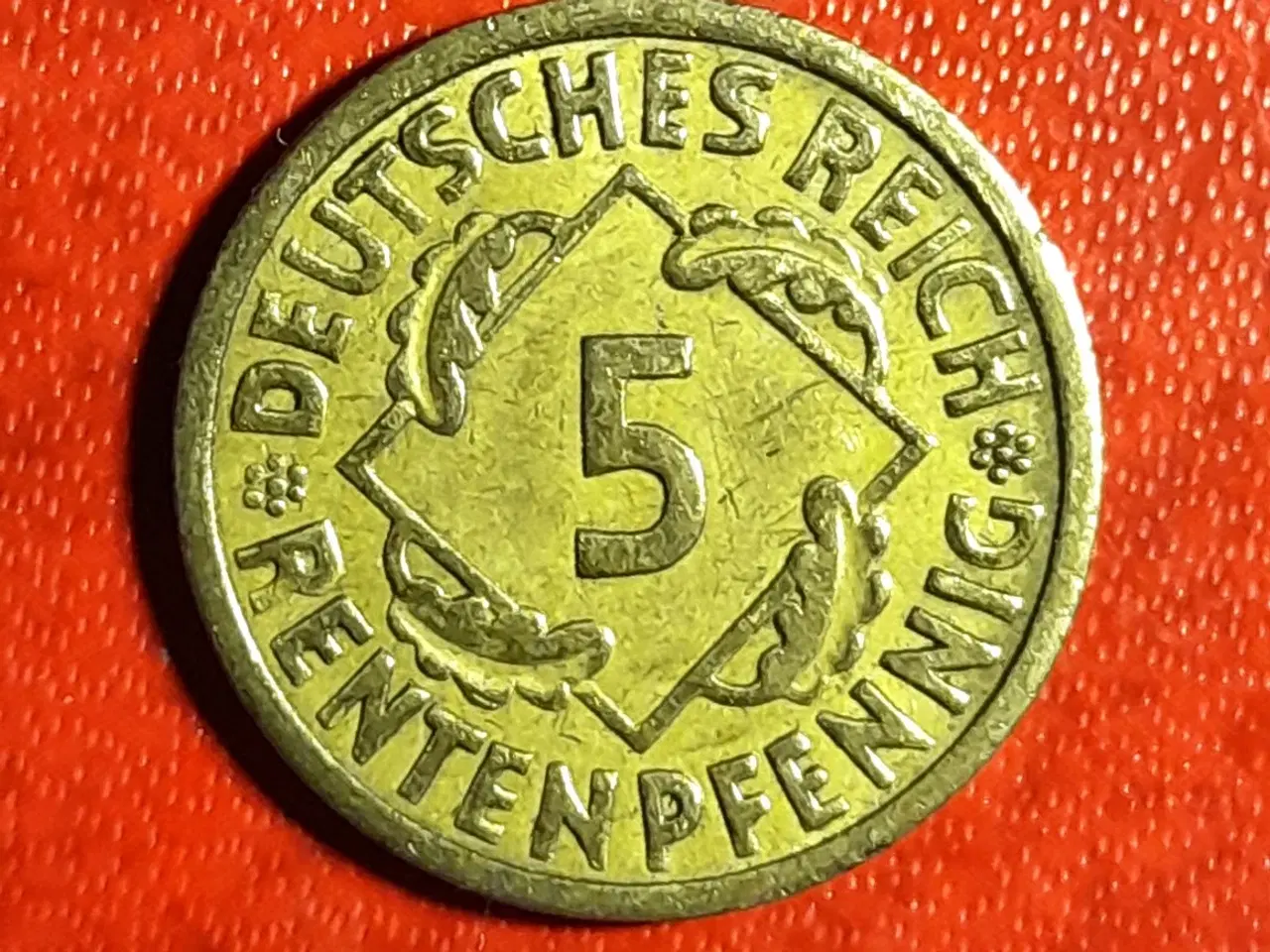 Billede 2 - TYSKLAND DEUTSCHLAND 5 RentenPfennig 1924A