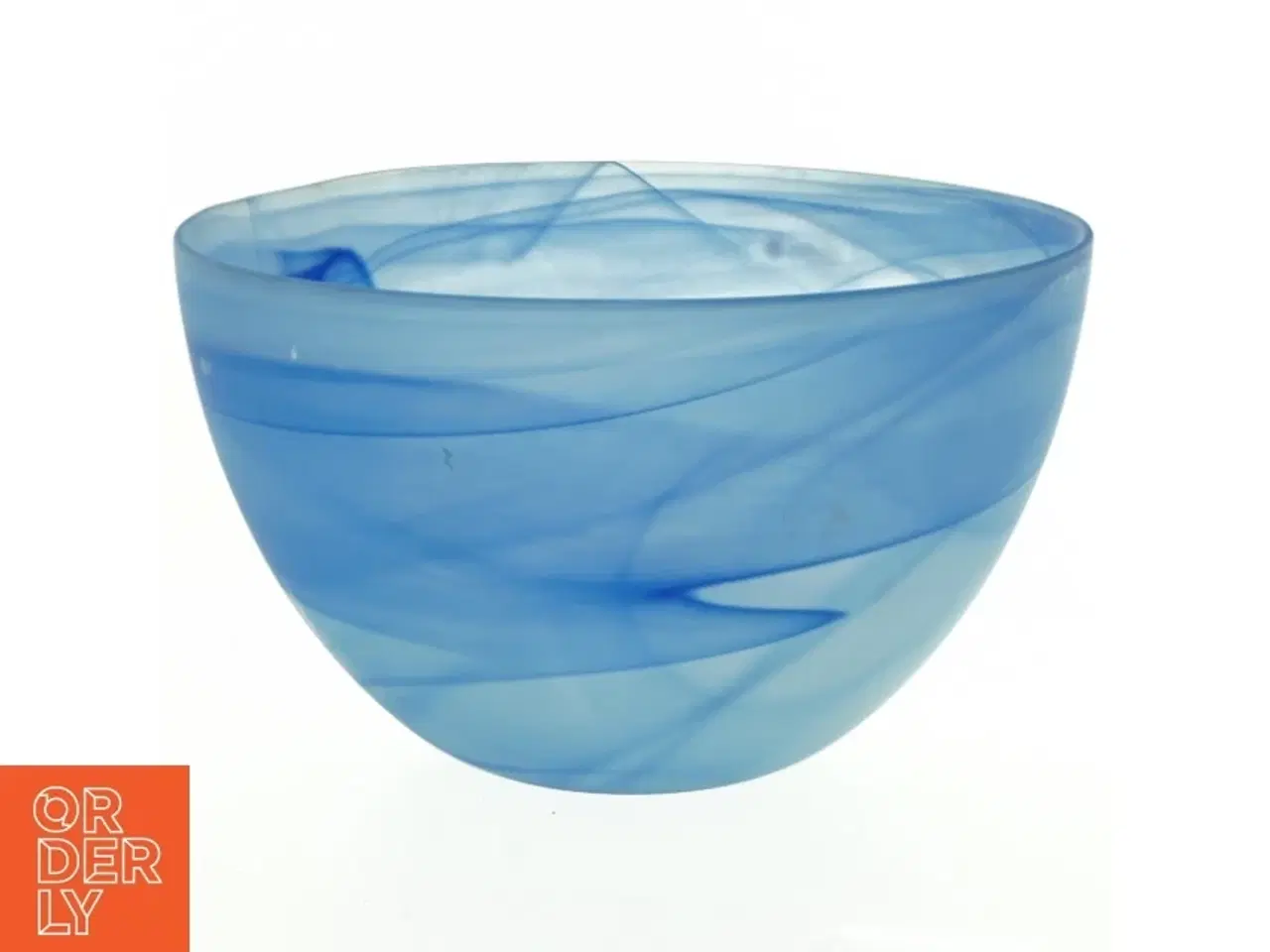 Billede 1 - Blå dekorationsskål fra Aida (str. Diameter 20 cm h 12 cm)