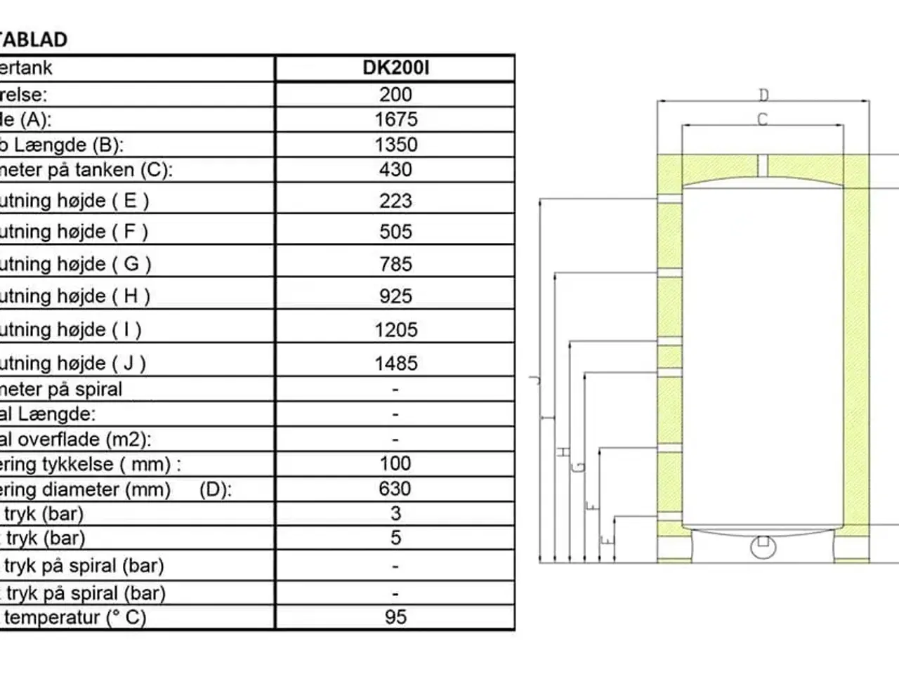 Billede 2 - Isoleret akkumuleringstank - 200 liter