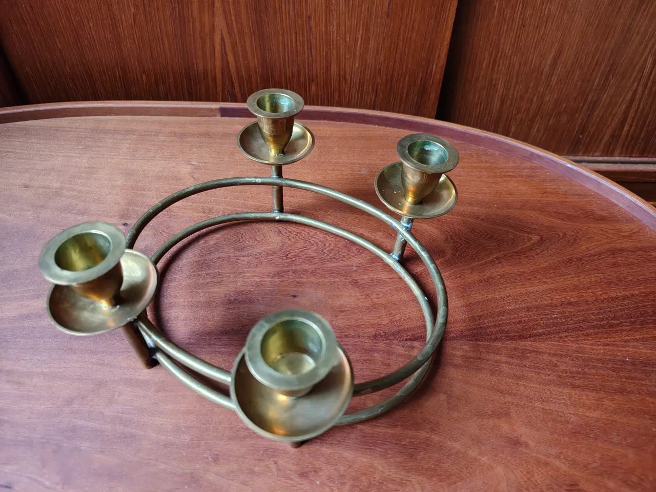 Billede 2 - Flot messing adventsstage