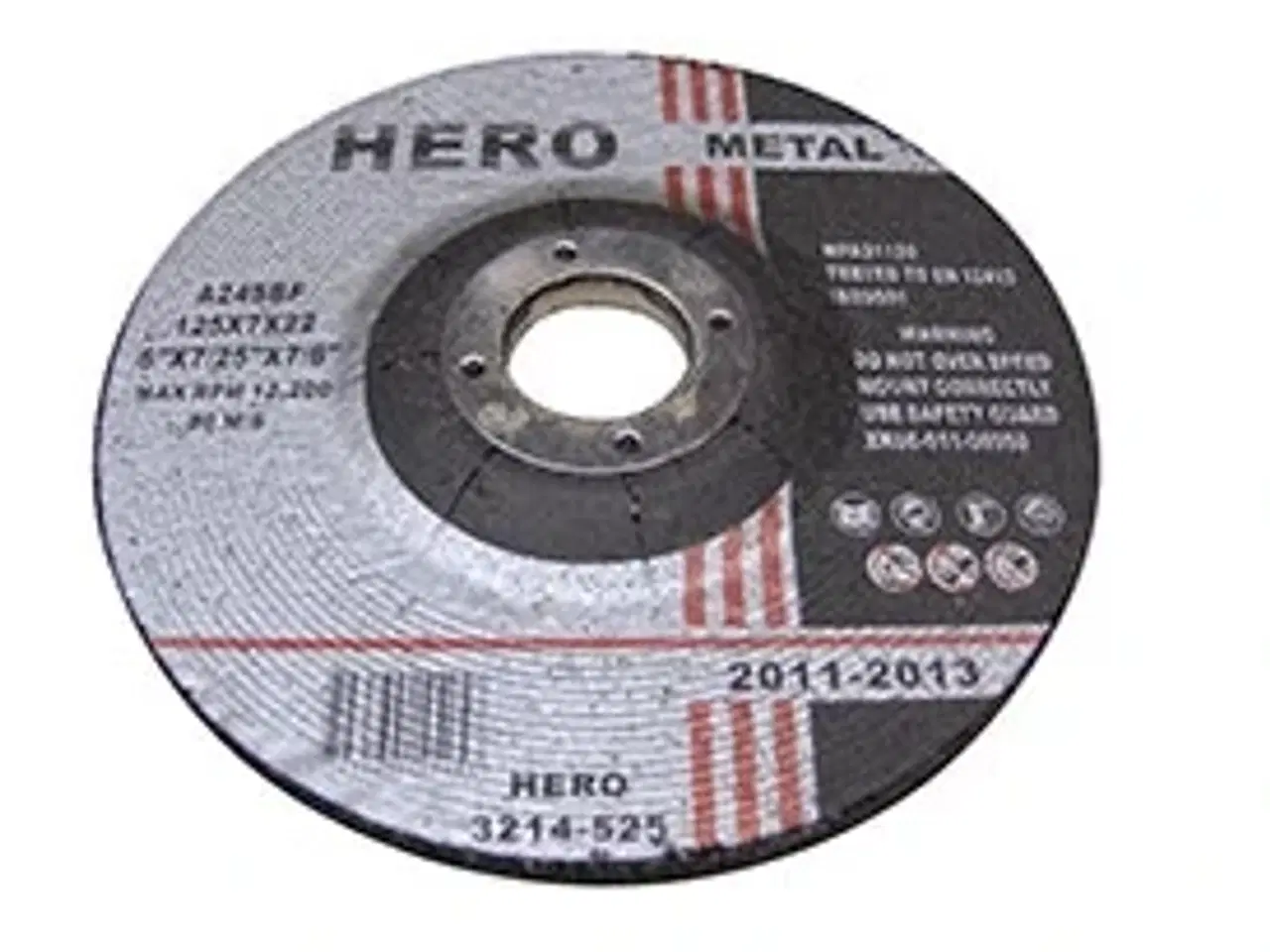 Billede 1 - HERO Slibeskiver metal 7,0 x125 mm