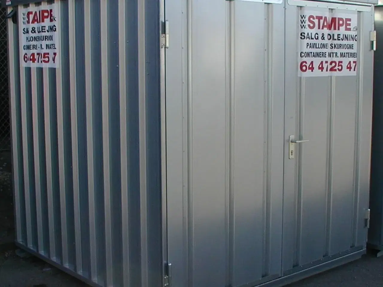 Billede 1 - Redskabsrum / Container Galvaniseret 2x2m.