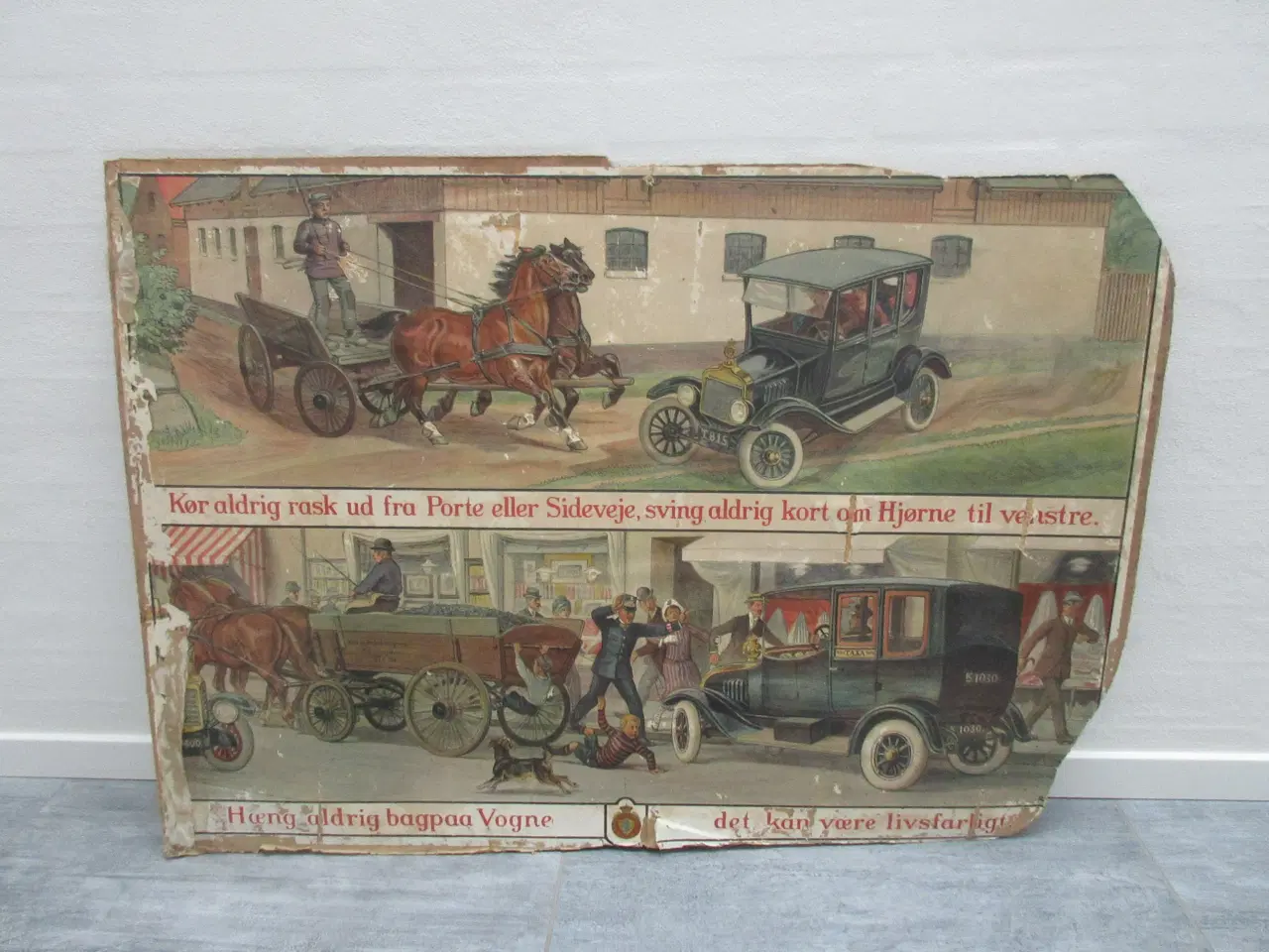 Billede 4 - Skoleplanche med trafikvejledning