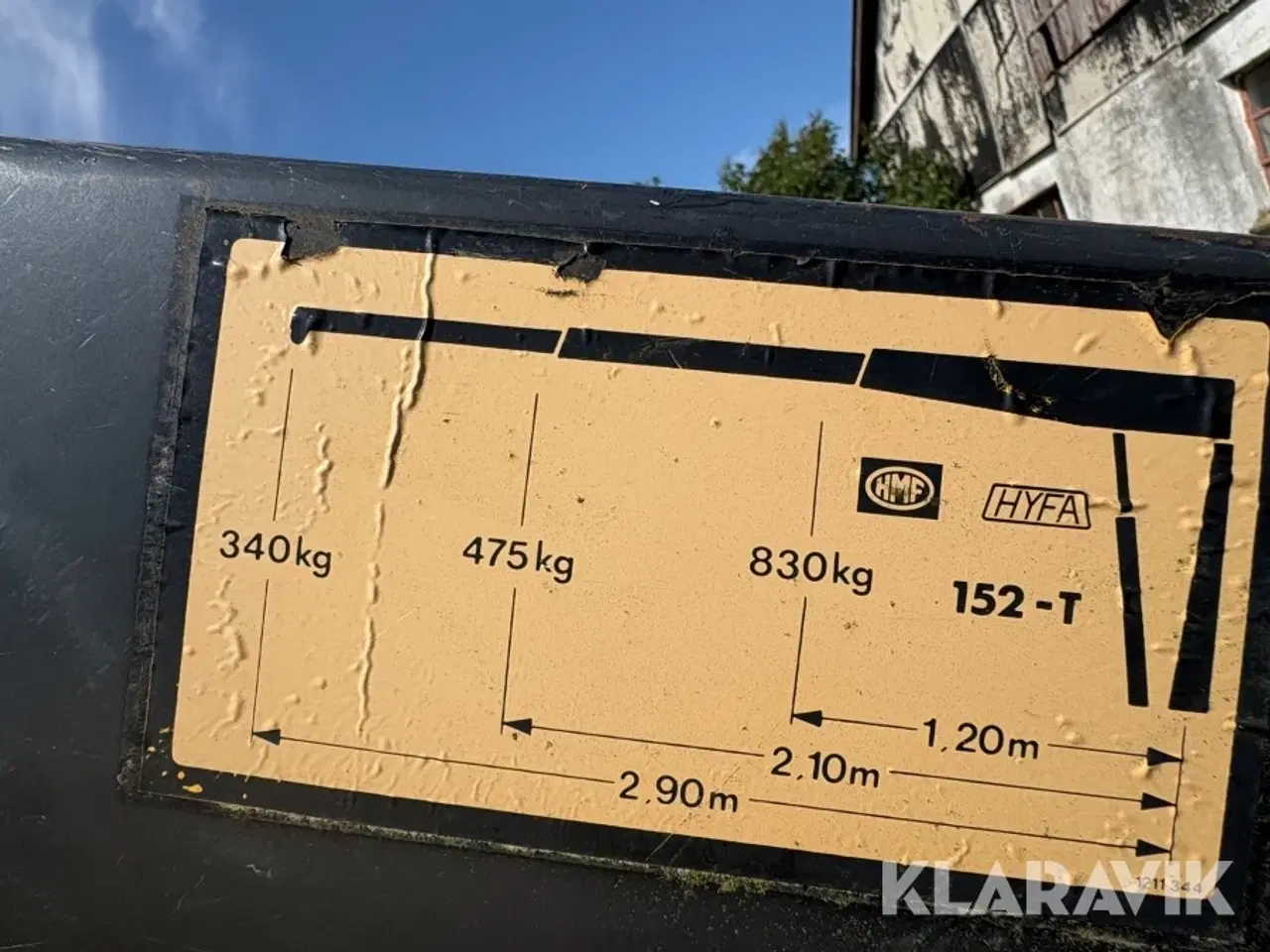 Billede 5 - Kran til ladbil HMF 152 F