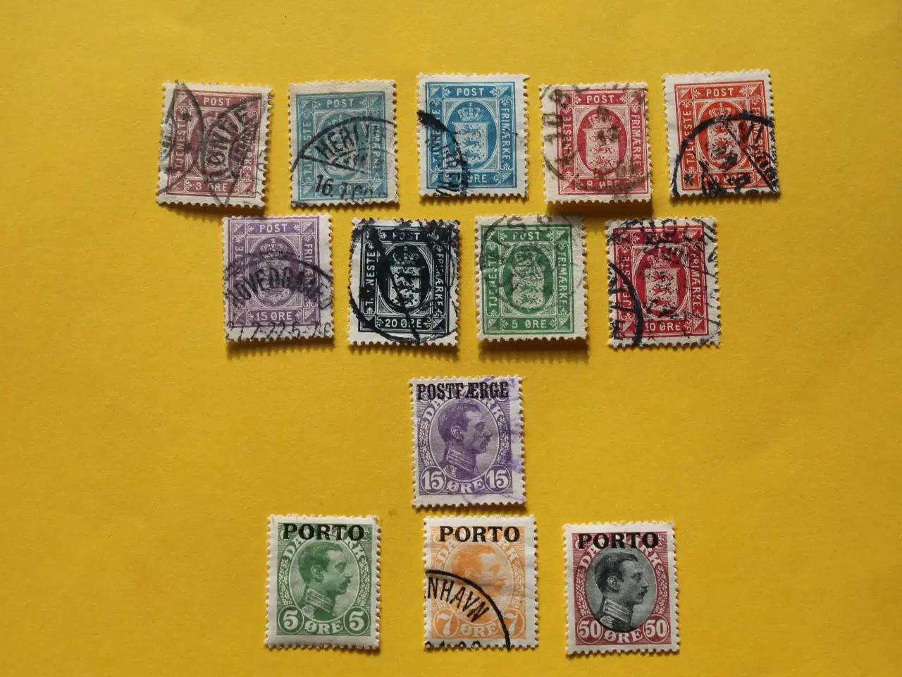 Billede 1 - DK Tjeneste, Porto og Postfærge mærker
