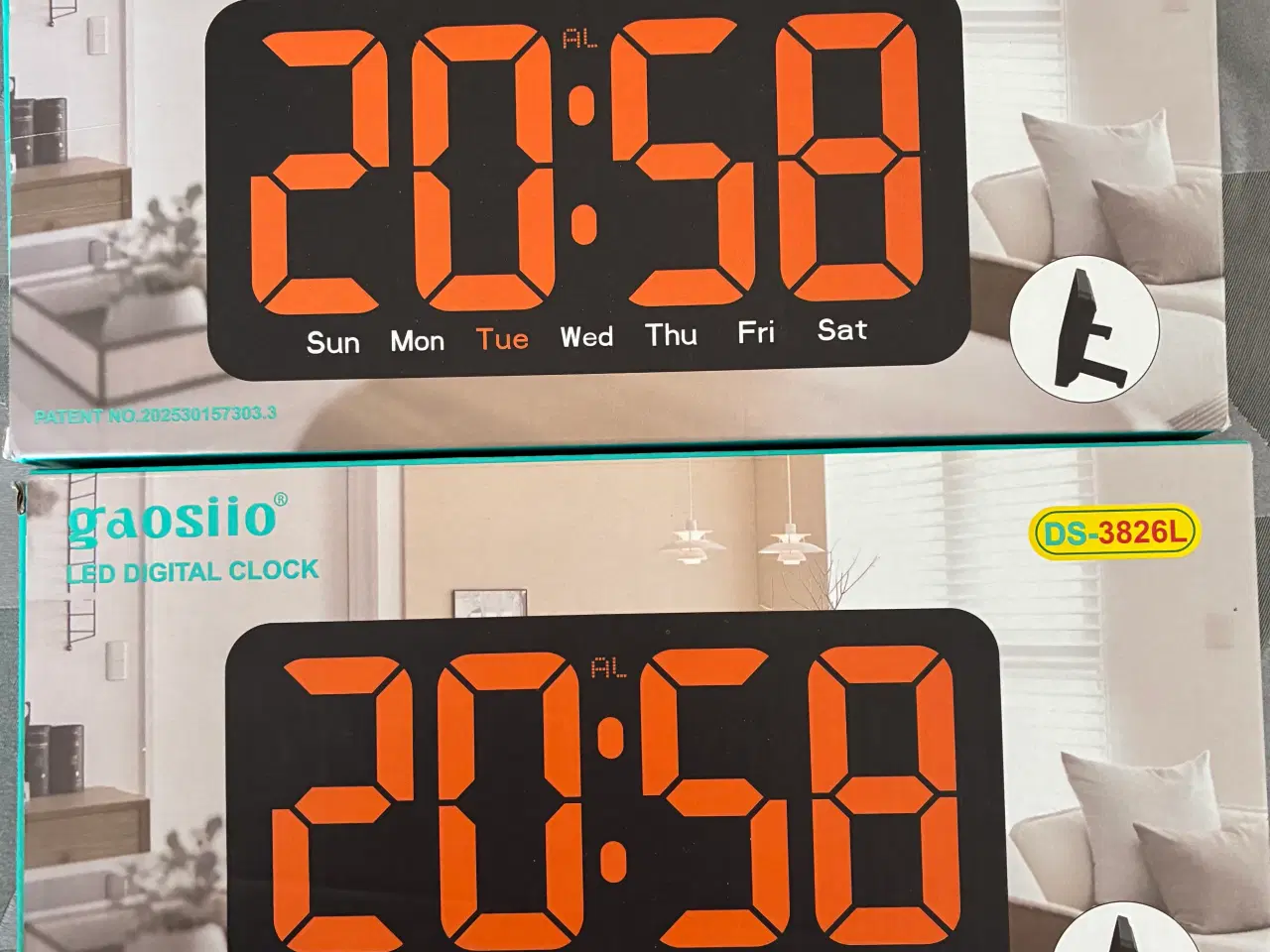 Billede 1 - LED-ur til væg og bord